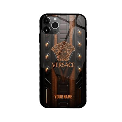 Versace Wood Brown Luxury Phone Case Iphone Samsung VERH09