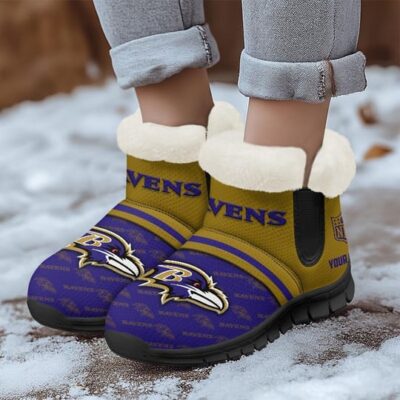 Baltimore Ravens Comfy Winter Snow Boots SBA1039