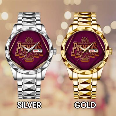 Brisbane Broncos 2025 Premiership Alloy Luxury Quartz Watch 2