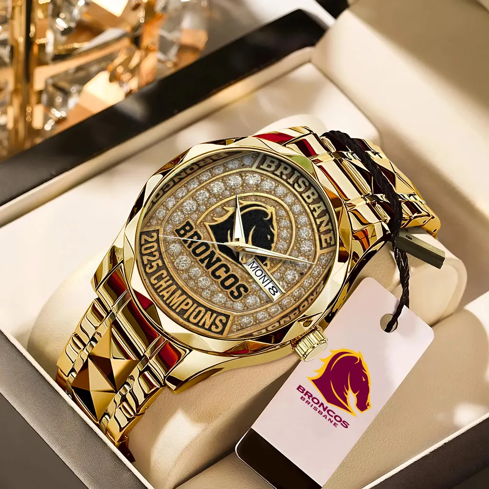 Brisbane Broncos 2025 Premiership Alloy Luxury Quartz Watch