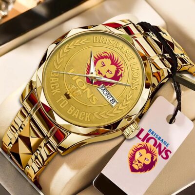Brisbane Lions 2025 AFL Premiers Alloy Luxury Quartz Watch