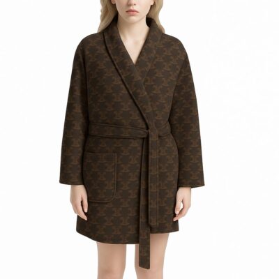 Celine Triomphe Canvas Luxury Bathrobe Limited Collection For Winter