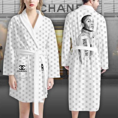 Chanel Pattern Pharrell Williams Luxury Bathrobe 2
