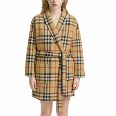 Givenchy Pattern Beige Luxury Bathrobe Limited Collection For Winter
