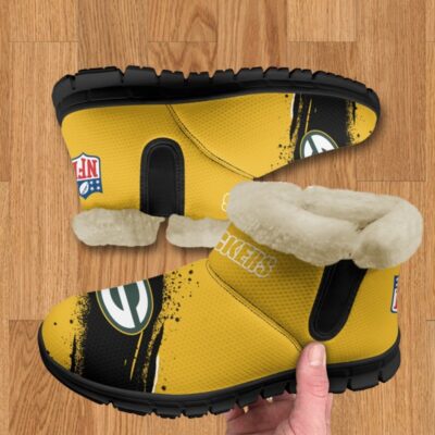 Green Bay Packers Comfy Winter Snow Boots SBA1114