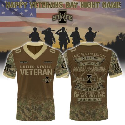Iowa State Cyclones x Veterans Day Night Football Jersey