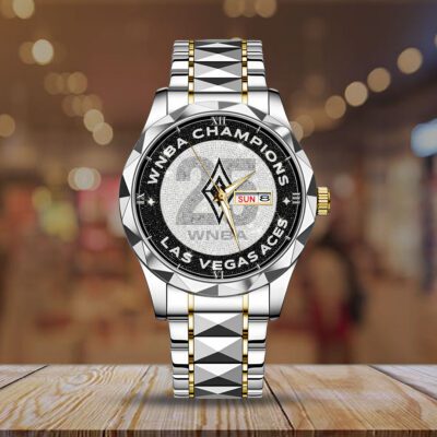 Las Vegas Aces 2025 WNBA Champions Alloy Luxury Quartz Watch 2