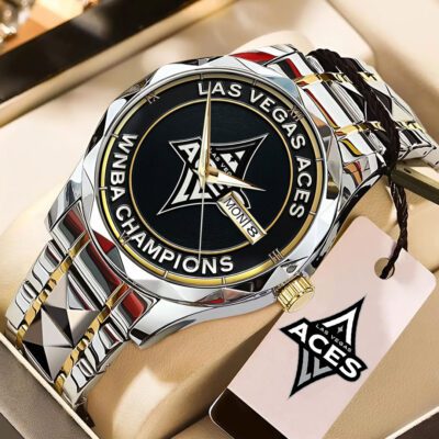 Las Vegas Aces 2025 WNBA Champions Alloy Luxury Quartz Watch