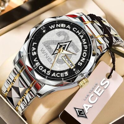 Las Vegas Aces 2025 WNBA Champions Alloy Luxury Quartz Watch