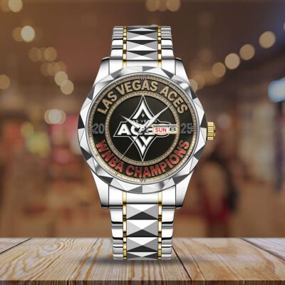 Las Vegas Aces WNBA Champions 2025 Alloy Luxury Quartz Watch 2