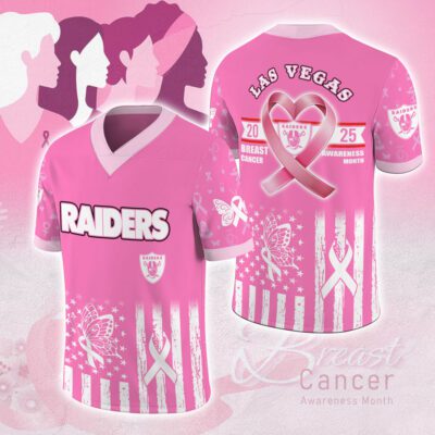 Las Vegas Raiders x Breast Cancer Awareness 2025 Football Jersey
