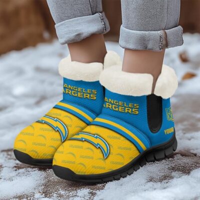 Los Angeles Chargers Comfy Winter Snow Boots SBA1086