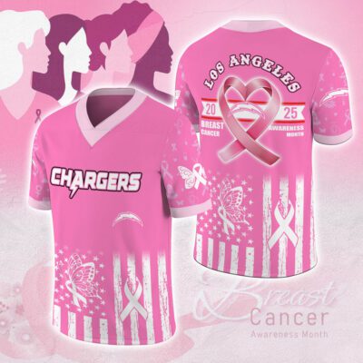 Los Angeles Chargers x Breast Cancer Awareness 2025 Football Jersey