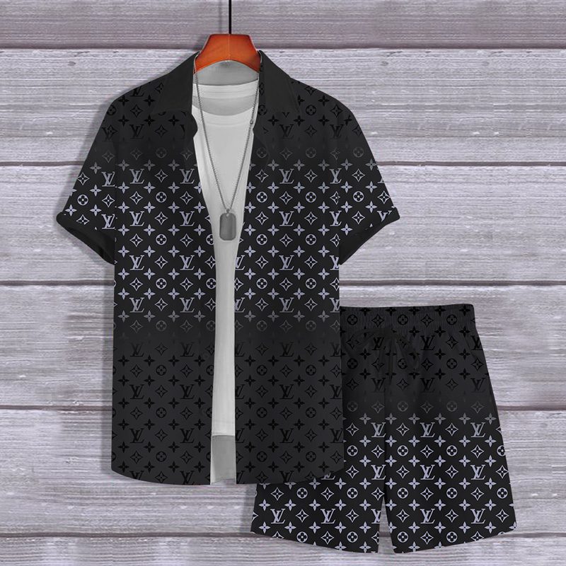 Louis-Vuitton-Combo-Luxury-Hawaii-Shirt-and-Shorts-NLL1034 Louis Vuitton Combo Luxury Hawaii Shirt and Shorts NLL1034