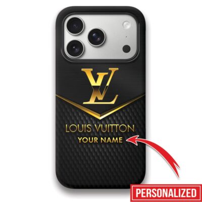 Louis Vuitton LV Black Golden LV Luxury Phone Case Iphone 17 Series LIMITED1068 2