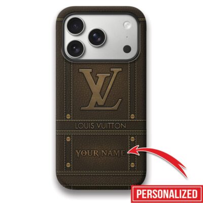 Louis Vuitton LV Leather Clay Luxury Phone Case Iphone 17 Series LIMITED1065 2