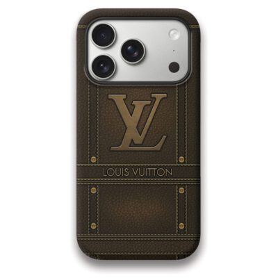 Louis Vuitton LV Leather Clay Luxury Phone Case Iphone 17 Series LIMITED1065
