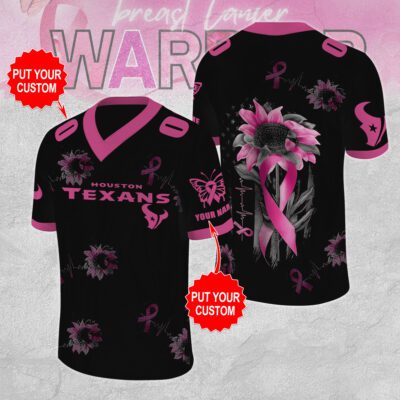 Personalized Houston Texans x Breast Cancer Awareness Football Jersey