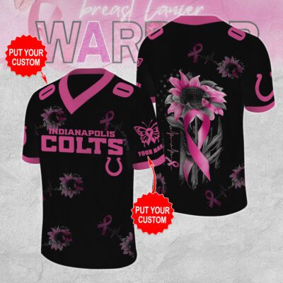 Personalized Indianapolis Colts x Breast Cancer Awareness Football Jersey