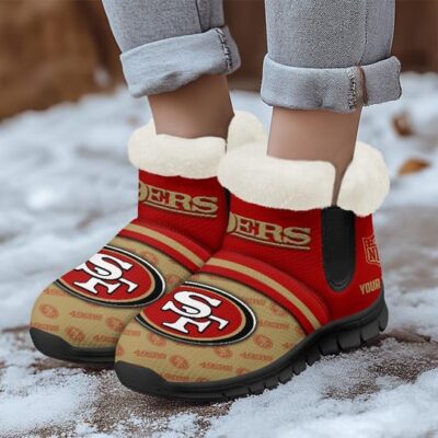 San Francisco 49ers Comfy Winter Snow Boots SBA1074