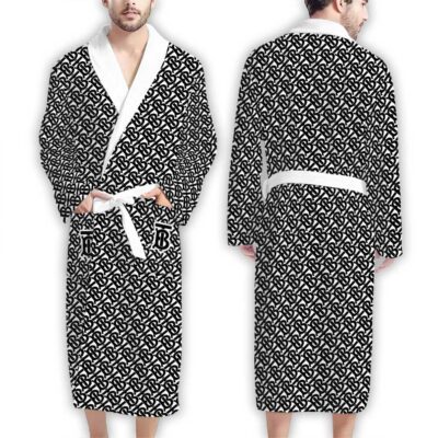 Burberry Logo Pattern Luxury Bathrobe
