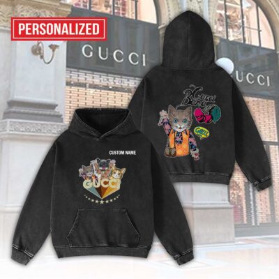 Gucci Bana Cats Personalized Luxury Washed Hoodie Limited Edition 2
