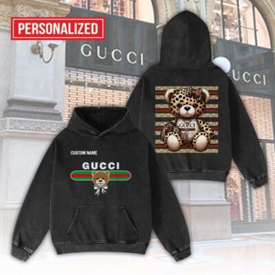 Gucci Bears Personalized Luxury Washed Hoodie Limited Edition 2