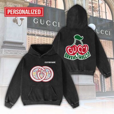 Gucci Cherry Beverly Hills Washed Hoodie Limited Edition 2