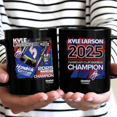 Kyle Larson 2025 NASCAR Cup Series Champion Ceramic Mug 1 4