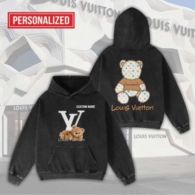Louis Vuitton LV Bears Personalized Luxury Washed Hoodie Limited Edition 2