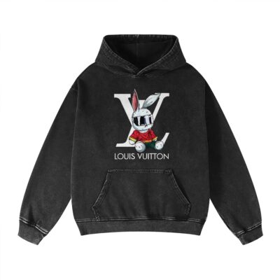 Louis Vuitton LV Rabbit Personalized Luxury Washed Hoodie Limited Edition
