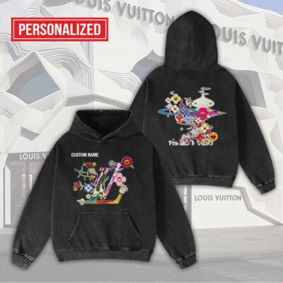 Louis Vuitton Takashi Murakami Personalized Luxury Washed Hoodie Limited Edition 2