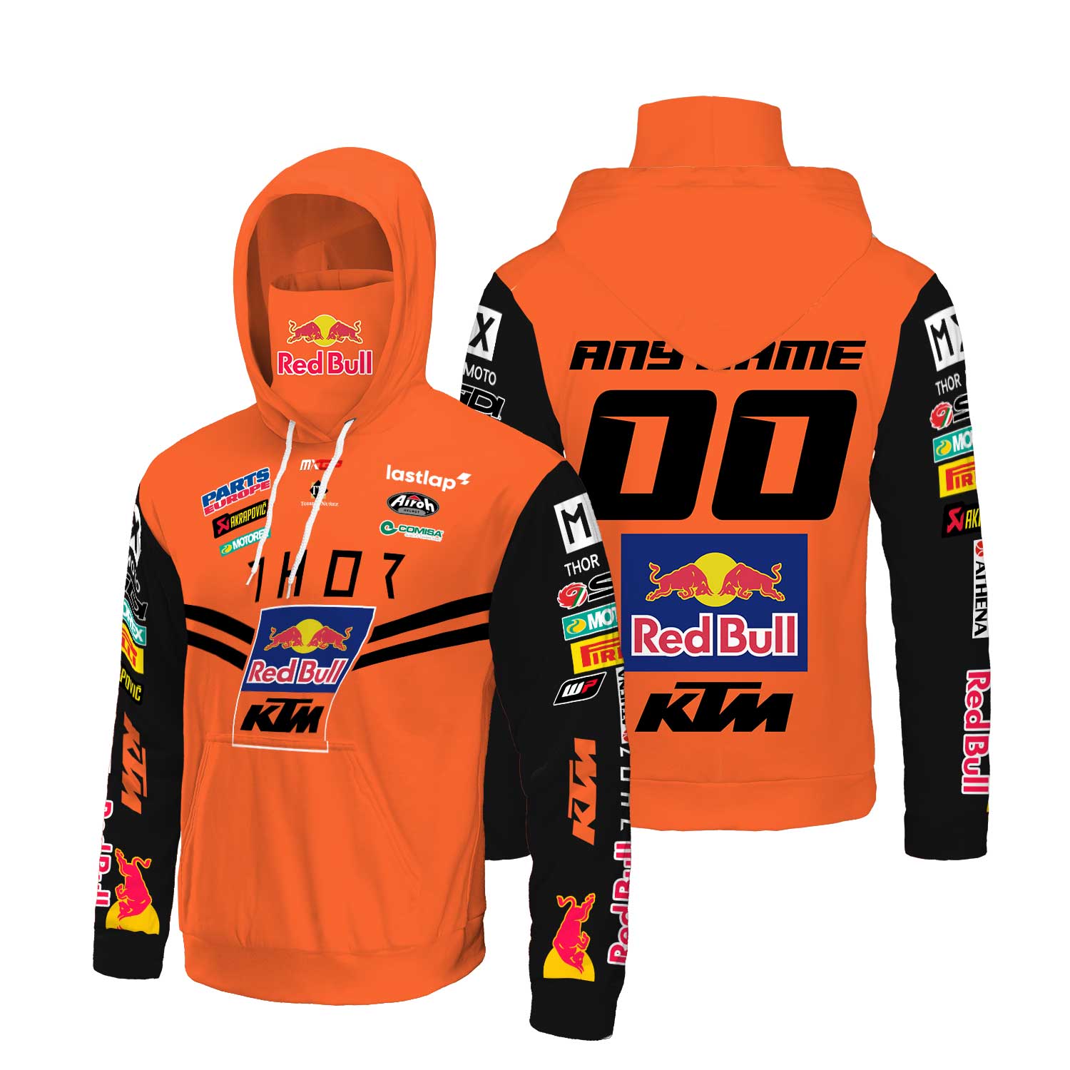 Thor Red Bull Ktm Factory Motogp Gaiter Hoodie 698 Thor Red Bull Ktm Factory Motogp Gaiter Hoodie 698