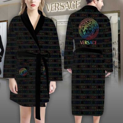 Versace Color Pattern Luxury Bathrobe 2