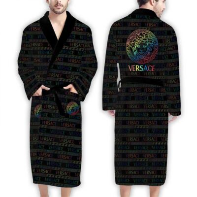 Versace Color Pattern Luxury Bathrobe