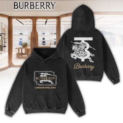 Burberry London England Luxury 2D Washed Hoodie