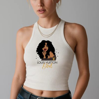 Louis Vuitton Girl Logo Luxury Brand Premium Women's Tank Tops
