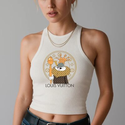 Louis Vuitton LV Bugs Bunny White Luxury Brand Premium Women's Tank Tops
