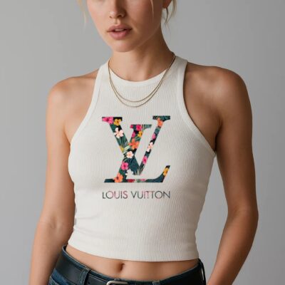 Louis Vuitton LV Flowers Luxury Brand Premium Women's Tank Tops