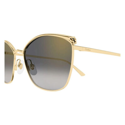 Panthere de Cartier Sunglasses - CT0595S 001 2 CARTIER 0595S 001 59 closeup