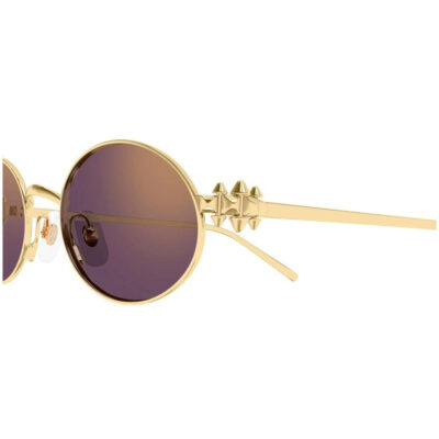 Cartier CT0644S Oval Sunglasses 2 CARTIER 0644S 002 52 closeup
