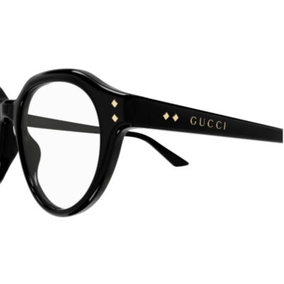 Round optical frame Eyeglasses - Gucci GG1894O 001 49 2 GUCCI 1894O 001 49 closeup