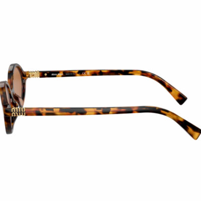 Miu Miu MU04ZS 19P2Z1 Oval Light Brown 2 MIUMIU 04ZS 19P2Z1 50 90